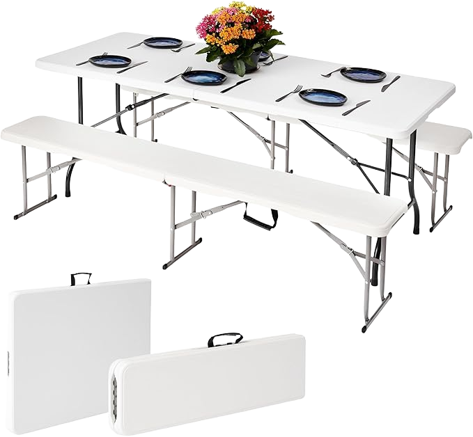 Folding Tables and chairs/Benches