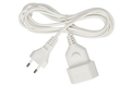 2.5 m Extension Cable – White – 2-Pin (Without Ground)