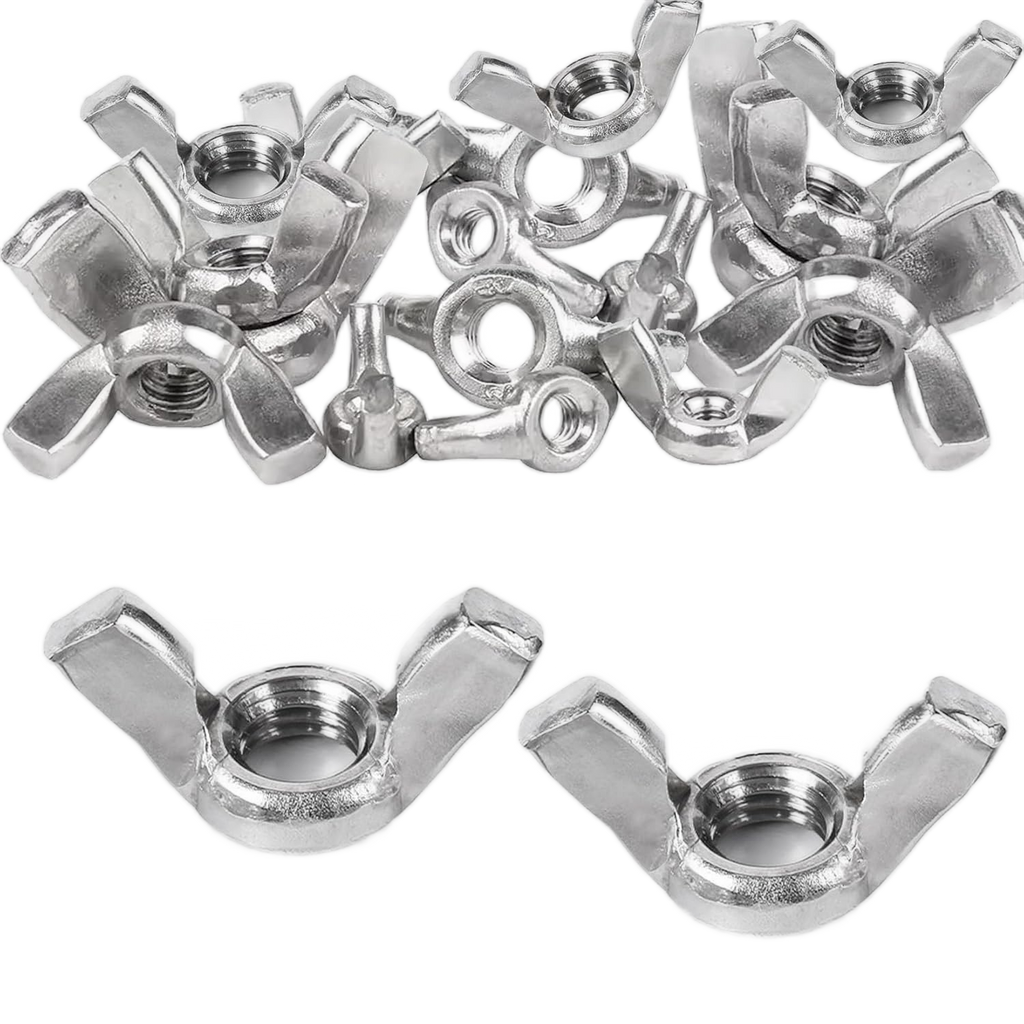 M6 Wing Nut (Butterfly Nut) – Zinc Plated Steel