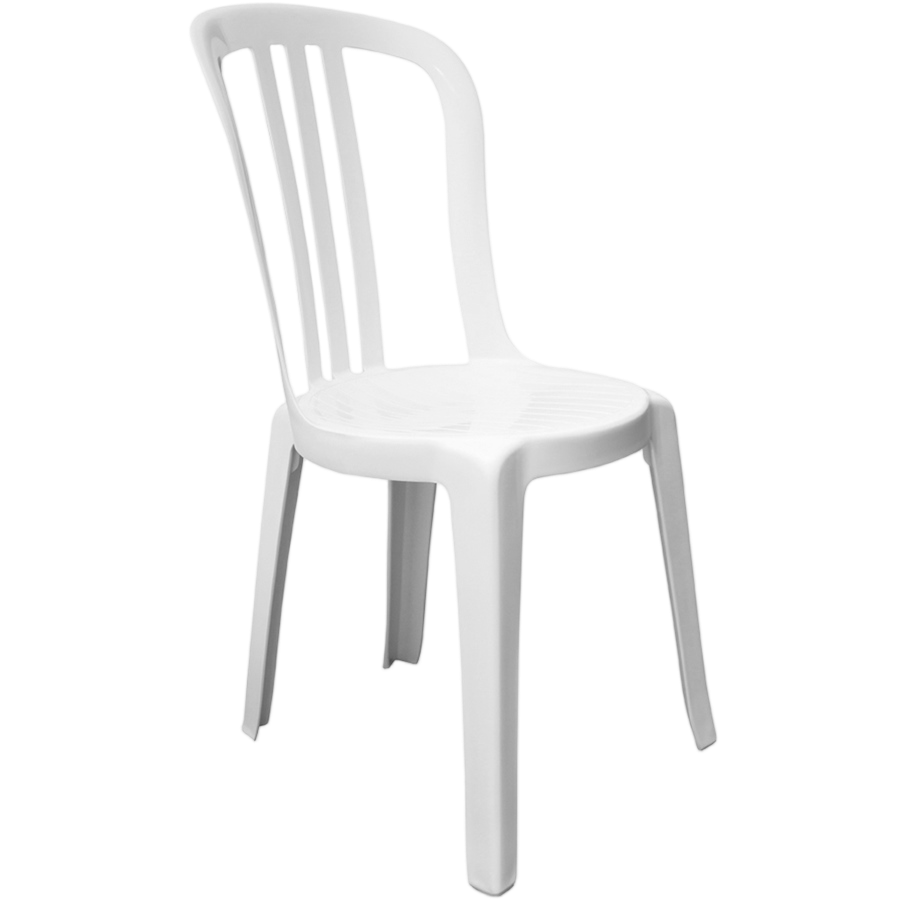 Stackable Chair – White Polypropylene Frame
